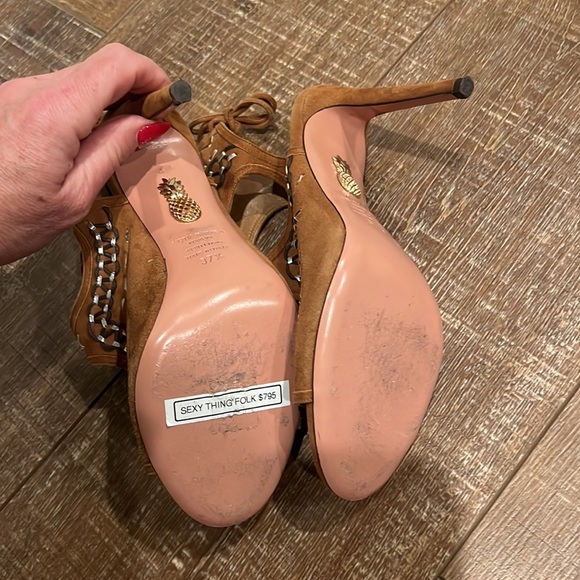 Aquazzura Sexy Thing Folk Sandals - Picture 11 of 11